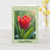 Carte d'anniversaire Scarlet Bloom (Fleur jaune)