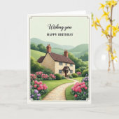 Carte d'anniversaire Scenic Hills (Fleur jaune)