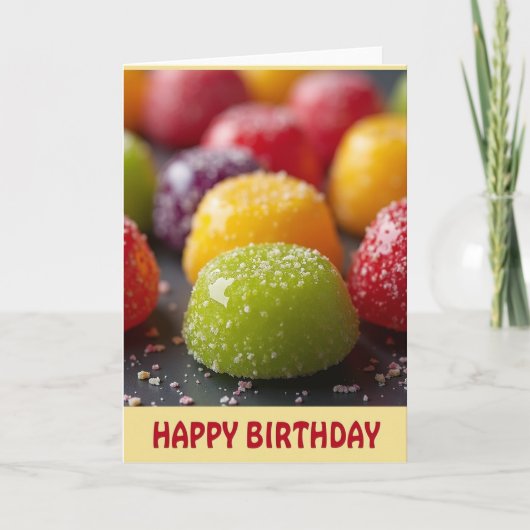 Carte d'anniversaire scintillante (Devant)