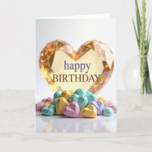 Carte d'anniversaire scintillante