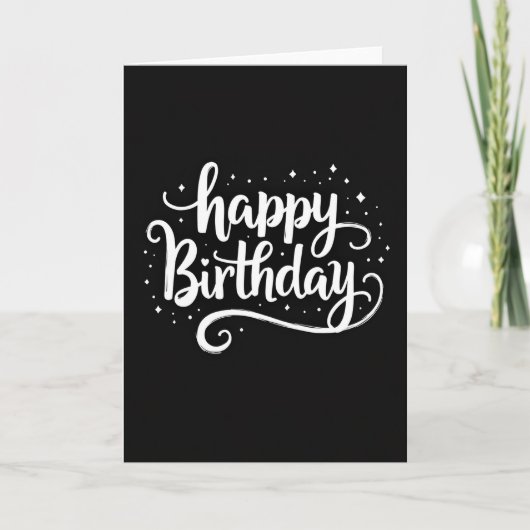 Carte d'anniversaire scintillante (Devant)