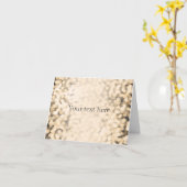 Carte d'anniversaire scintillante dorée avec TOUT (Fleur jaune)