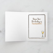 Carte d'anniversaire scintillante et glamour pour (Intérieur)