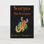 Carte d'anniversaire Scorpio (Devant)