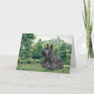 Carte d'anniversaire Scottish Terrier