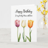 Carte d'anniversaire Scripted Birthday Bloom (Fleur jaune)