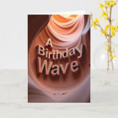 Carte d'anniversaire sculptée (Fleur jaune)