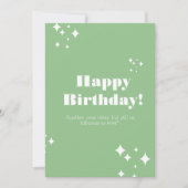 Carte d'anniversaire Sea Green (Devant)