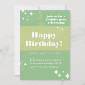 Carte d'anniversaire Sea Green (Dos)