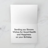 Carte d'anniversaire Sea Life Large police (Intérieur)