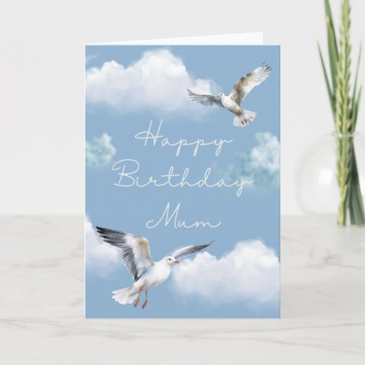 Carte d'anniversaire Seagull pour maman (Devant)