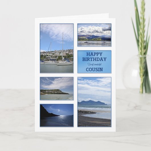 Carte d'anniversaire Seascapes pour Cousin (Devant)