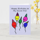 Carte d'anniversaire secrète de copain, personnes (Fleur jaune)