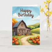 Carte d'anniversaire Sentier Scénique (Fleur jaune)