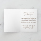 Carte d'anniversaire "Sepia Antique Toy Tractor" (Intérieur)