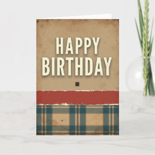 Carte d'anniversaire Sépia Vieillie