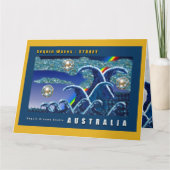 Carte d'anniversaire | Sequin Waves, Sydney Austra (Devant)