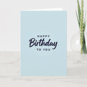 Carte d'anniversaire sereine