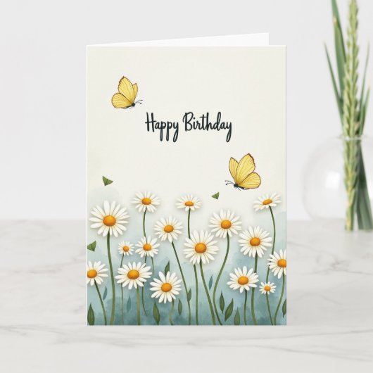 Carte d'anniversaire Sérénité de Prairie (Devant)