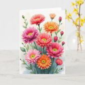 Carte d'anniversaire Sérénité du jardin (Fleur jaune)