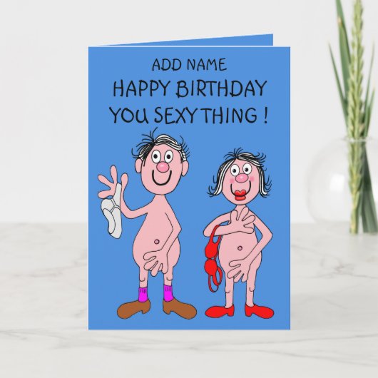 Carte d'anniversaire sexy (Devant)