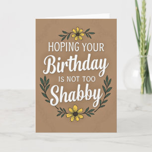 Carte d'anniversaire Shabby Chic