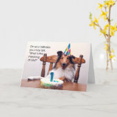 Carte d'anniversaire Shelthday (Fleur jaune)