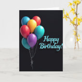 Carte d'anniversaire Shiny Orbs (Fleur jaune)