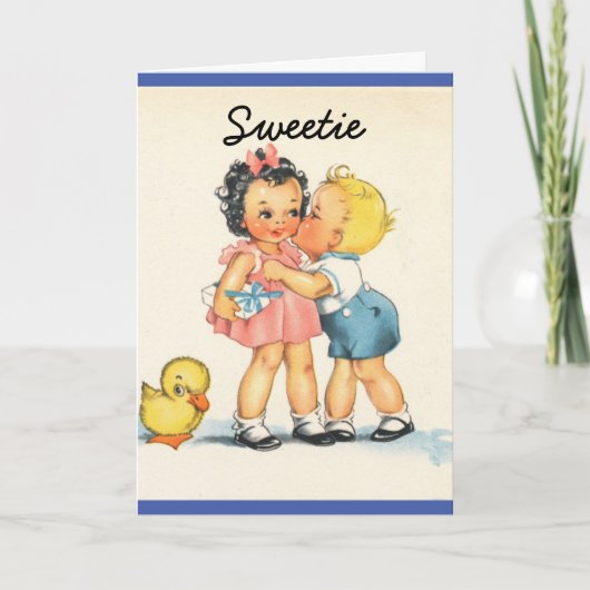 Carte d'anniversaire si jeune (Devant)