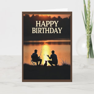 Carte d'anniversaire Silhouette Paisible