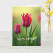 Carte d'anniversaire Silken Sheen (Fleur jaune)