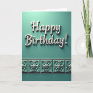 Carte d'anniversaire Silver Script