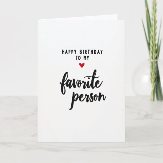 Carte d'anniversaire simple (Devant)