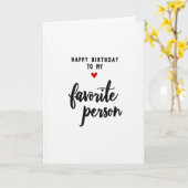 Carte d'anniversaire simple (Fleur jaune)