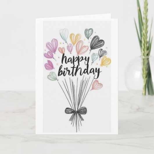 Carte d'anniversaire simple (Devant)