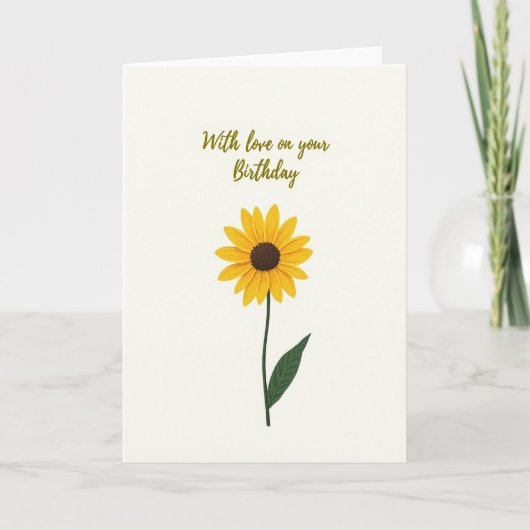 Carte d'anniversaire Simple Bloom (Devant)