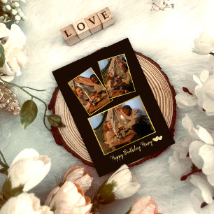 Carte d'anniversaire simple Collage photo