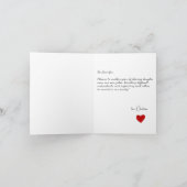 Carte d'anniversaire simple personnalisée pour le  (Intérieur)