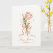Carte d'anniversaire Simple Petite Fleur (Fleur jaune)