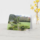 Carte d'anniversaire simplement scénique (Fleur jaune)