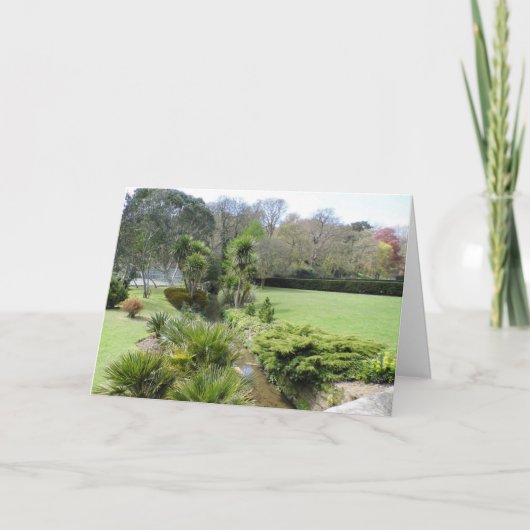 Carte d'anniversaire simplement scénique (Devant)