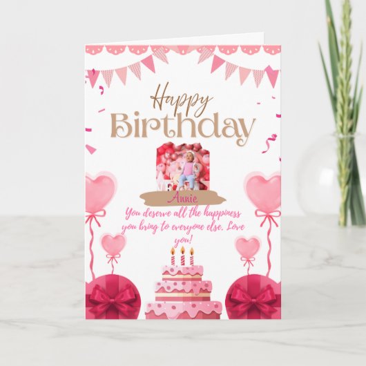 Carte d'anniversaire sincère (Devant)