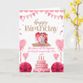 Carte d'anniversaire sincère (Fleur jaune)