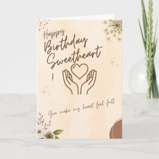Carte d'anniversaire sincère et solidaire pour pet
