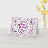 Carte d'anniversaire Sis (Fleur jaune)