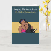 Carte d'anniversaire Sister Williams Badass (Fleur jaune)