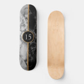 Carte d'anniversaire Skateboard Cadeau Marbre Pier (Recto)