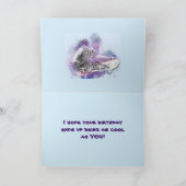 CARTE D'ANNIVERSAIRE SKATEBOARDER (Intérieur)