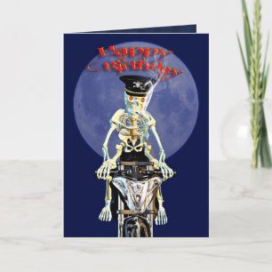 Carte d'anniversaire Skeleton