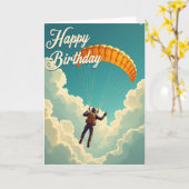 Carte d'anniversaire Sky Adventurer (Fleur jaune)